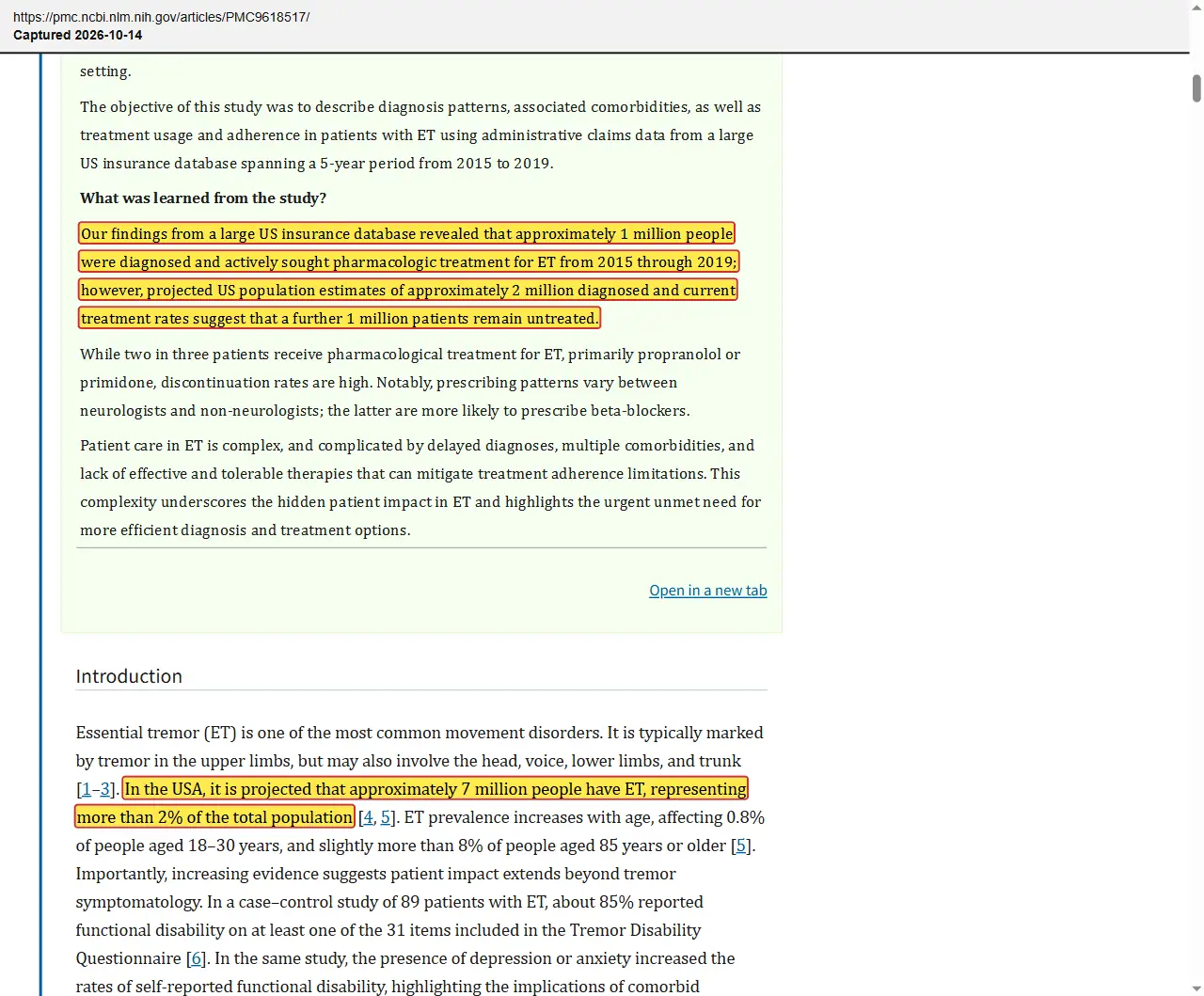 Vetterick 2022, quoted passage highlighted